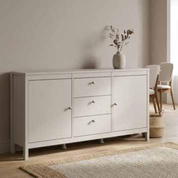 Ronda Cashmere 2 Door 3 Drawer Sideboard