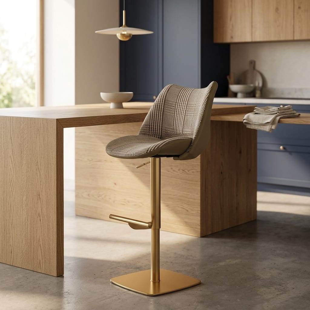 Contra Premium Bar stool Gold Olive Fusion