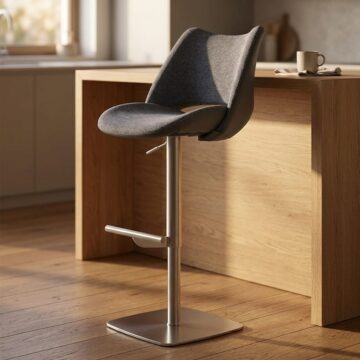 Contra Premium Bar stool S/Steel Fusion Slate Grey Bar stool