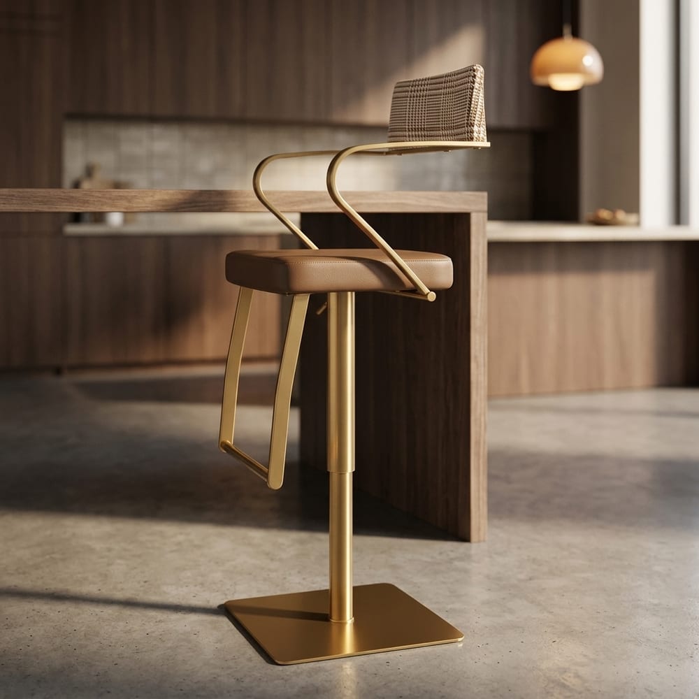 Tampa Premium Bar stool Gold Mocha Fusion
