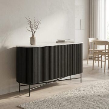 Eindhoven Charcoal Grey Large Sideboard