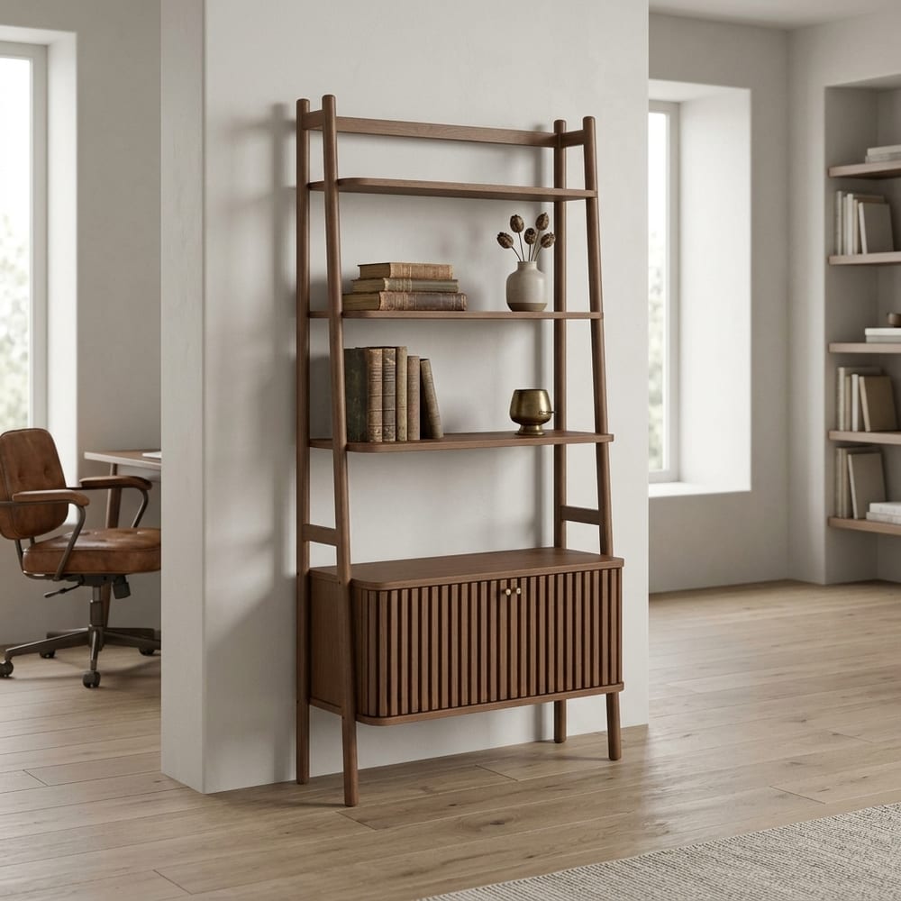 Serenity Brown Oak Bookcase