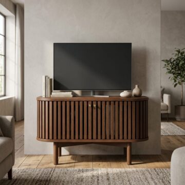Serenity Brown Oak Corner Tv Unit