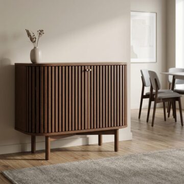 Serenity Brown Oak 2 Door Small Sideboard