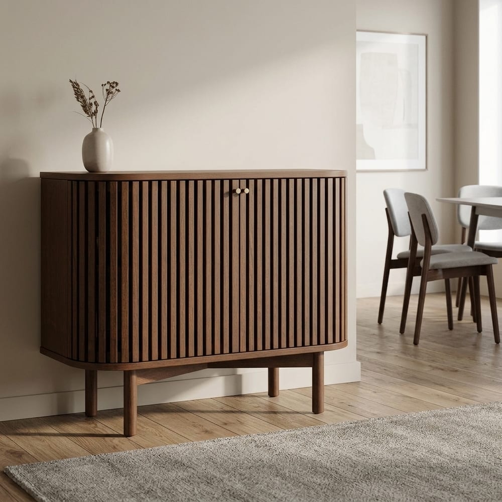 Serenity Brown Oak 2 Door Small Sideboard