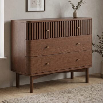 Serenity Brown Oak 3 Drawer Chest