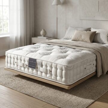 White Fenton & Farleigh 6ft Super King Size Mattress Natural Supreme 2000
