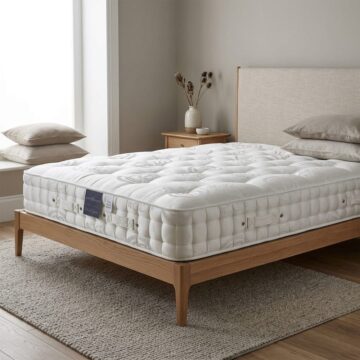 White Fenton & Farleigh 6ft Super King Size Mattress Natural Supreme 1500