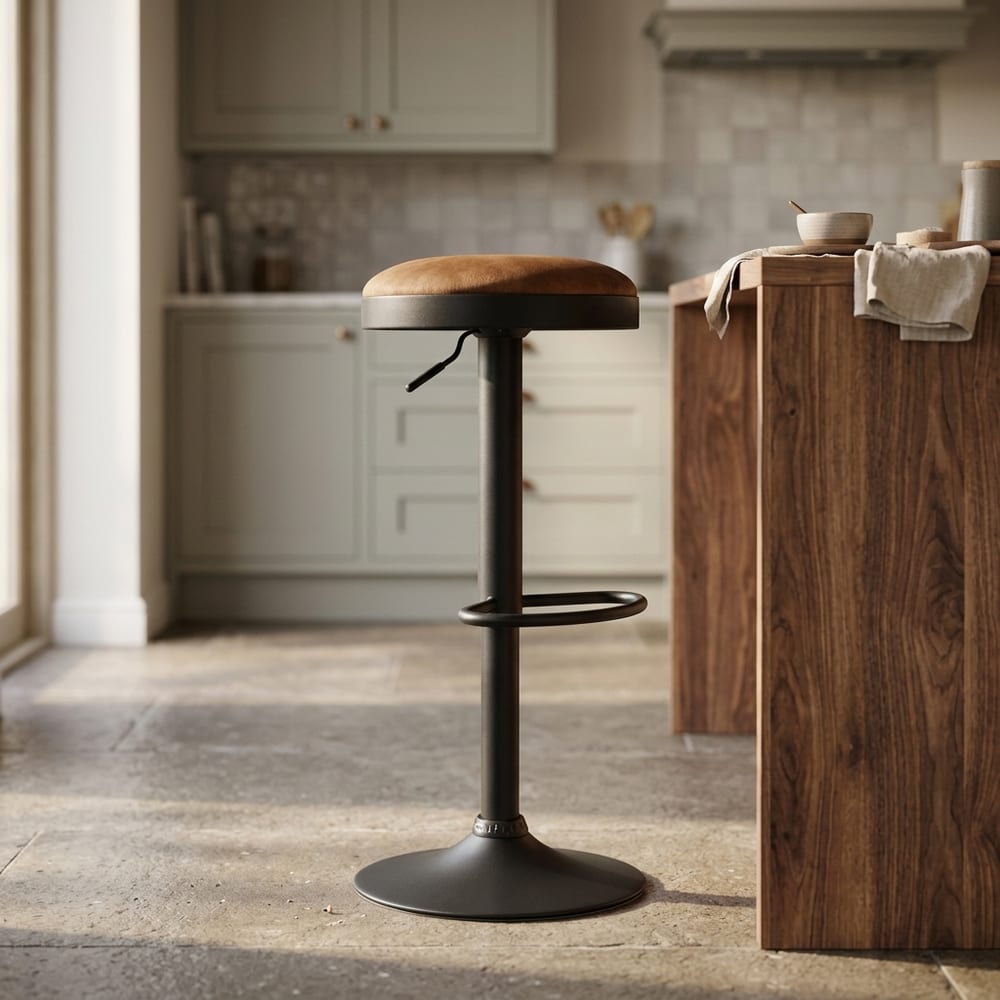 Remi Bar Stool Rust Orange