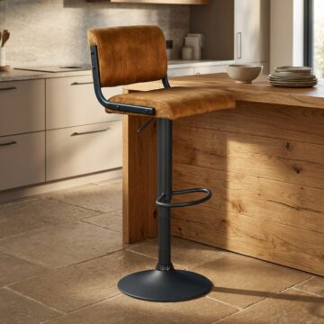 Paris Bar Stool Rust Orange