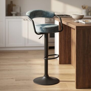 Hanna Bar Stool Stone Blue