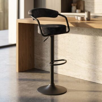 Hanna Bar Stool Charcoal