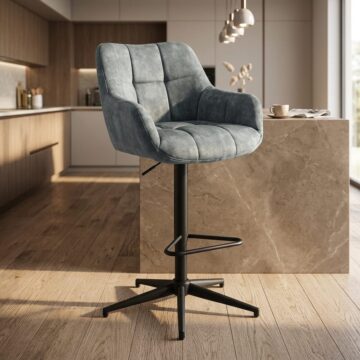 Jade Stool - Stone Blue