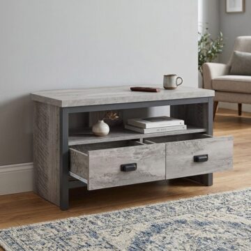 Fenway Corner TV Unit | Grey