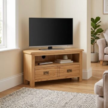 Belmont Oak Corner TV Unit