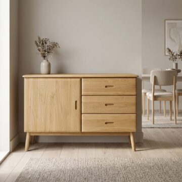 Cheshire Oak 1 Door 3 Drawer Buffet
