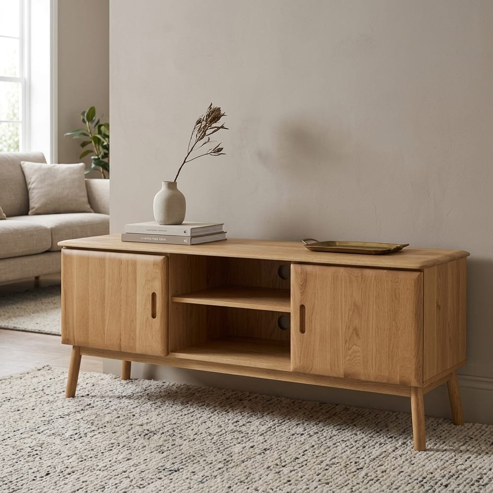 Cheshire Oak 2 Door TV Unit 160cm