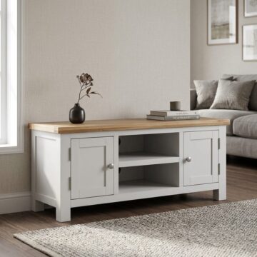 Wynyard Grey 2 Door TV Unit 120cm | Assembled
