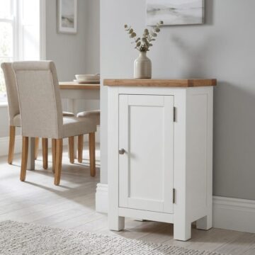 Wynyard White 1 Door Cabinet | Assembled