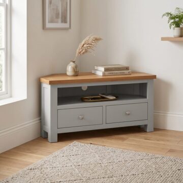 Wynyard Grey Large Corner TV Unit