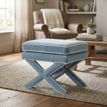 Rhode Ice Blue Stool