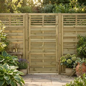 Oakworld Alfresco 3x6 Langham Screen/Gate | Natural Timber