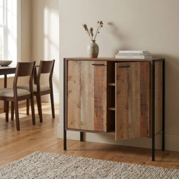 Trimdon 2 Door Sideboard | Rustic Oak Finish