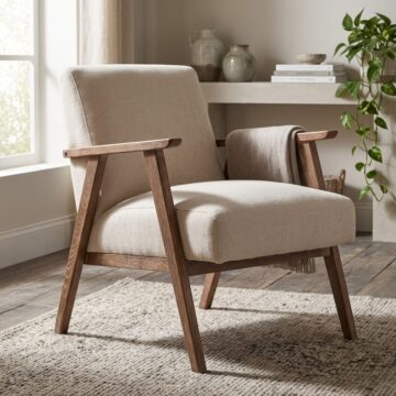 Highland Accent Chair | Natural Linen
