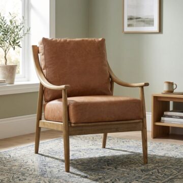 Crewe Armchair  | Brown Leather