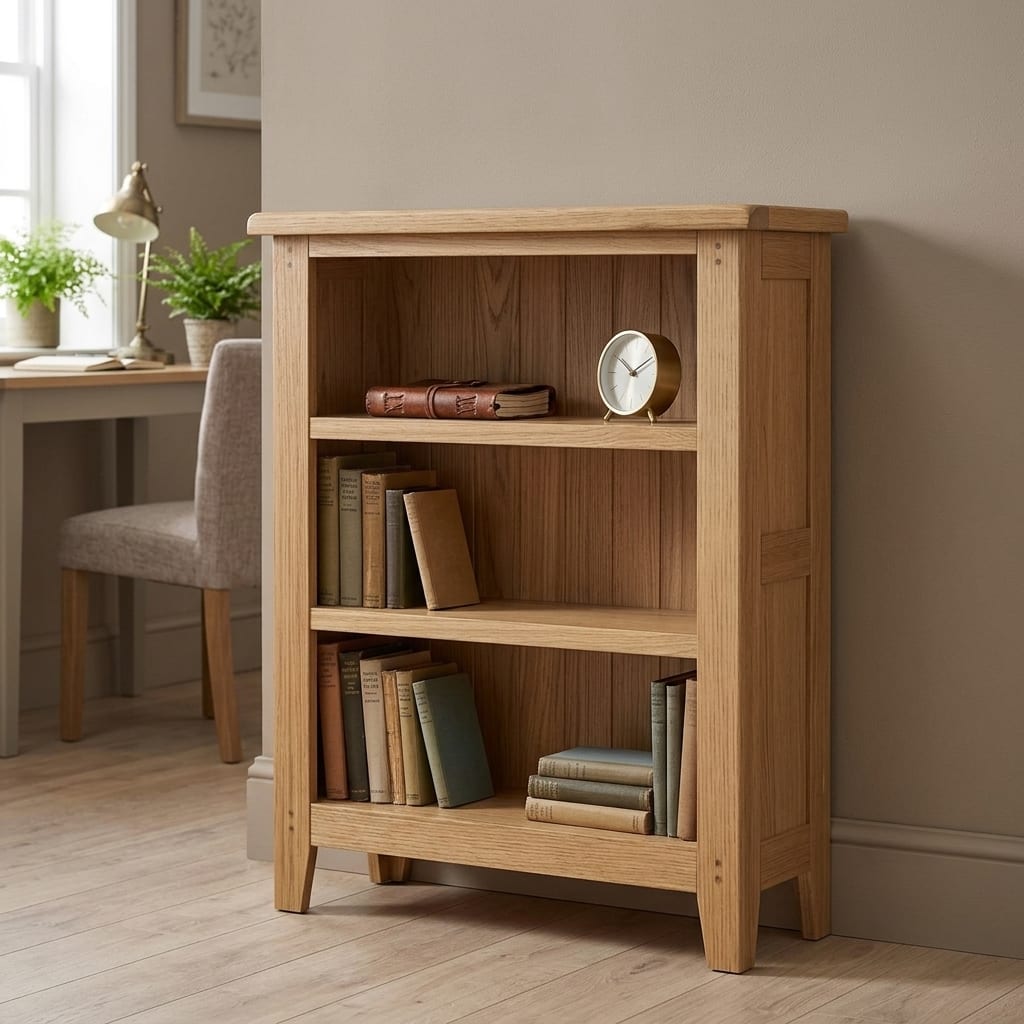 Penrith Oak Low Bookcase