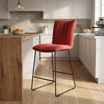 Chiswick Bar Stool | Burnt Orange