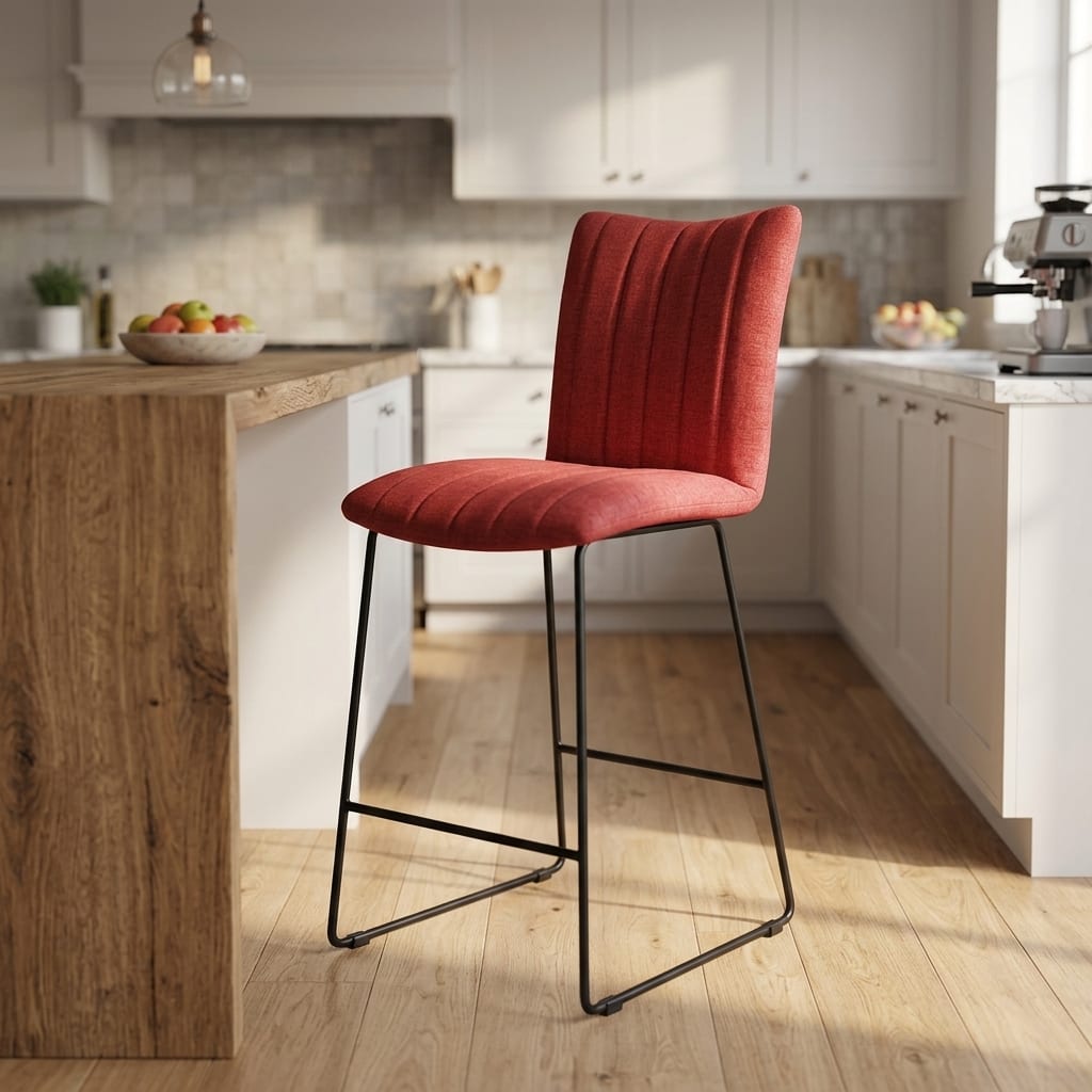 Chiswick Bar Stool | Burnt Orange