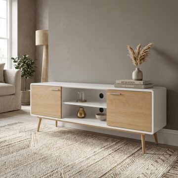 Collab Large TV Cabinet | White