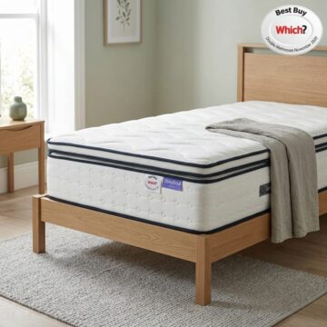 Space Single Mattress | White | Clearance