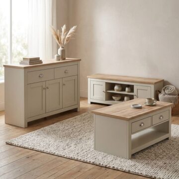 Leigh Cream 3 Piece Lounge Furniture Set | Cream