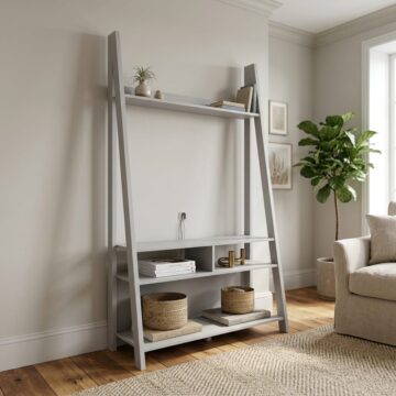 Crossharbour Ladder TV Unit | Grey