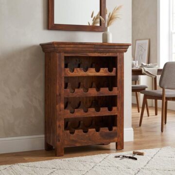 Rovigo Sheesham Wine Rack Unit