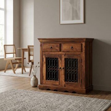 Rovigo Bhoja 2 Door 2 Drawer Small Sideboard | Assembled