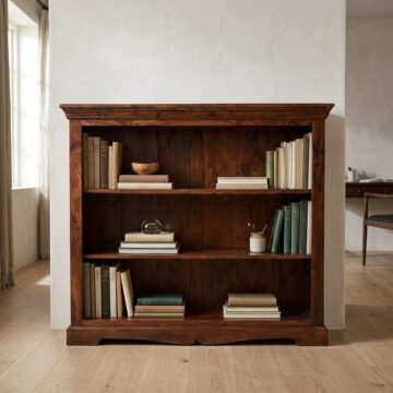 Rovigo Bhoja Low Sheesham Bookcase | Acacia