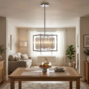 Chrome Acadia 4 Pendant Light