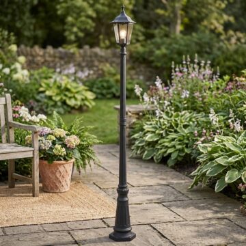 Black Burford Floor Lamp 2180mm