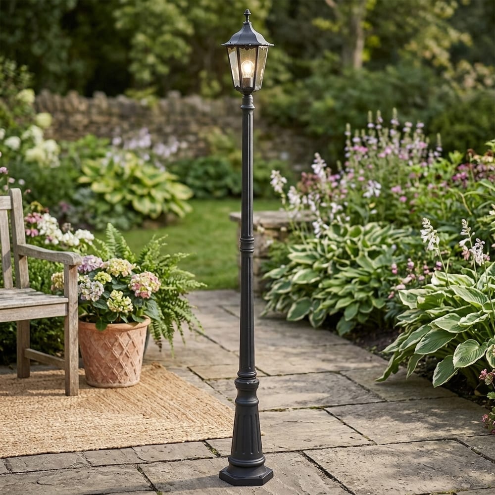 Black Burford Floor Lamp 2180mm