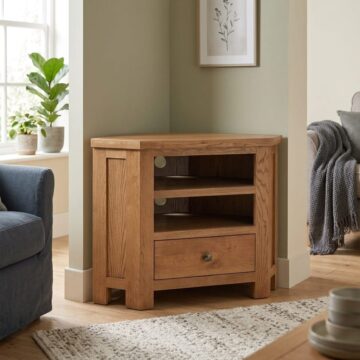 Wynyard Rustic Corner TV Unit