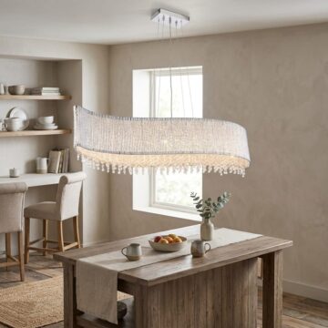 Chrome Galina 8 Pendant Light