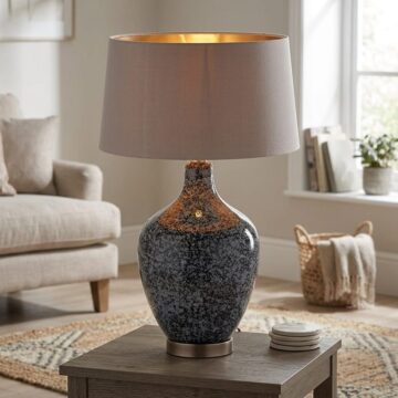 Ilsa Table Lamp Grey | Black
