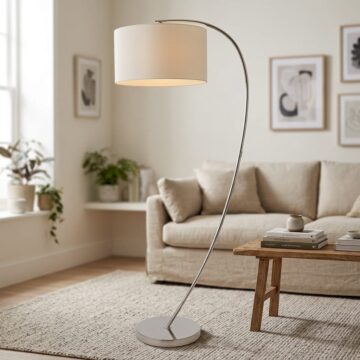 White Josephine Floor Lamp