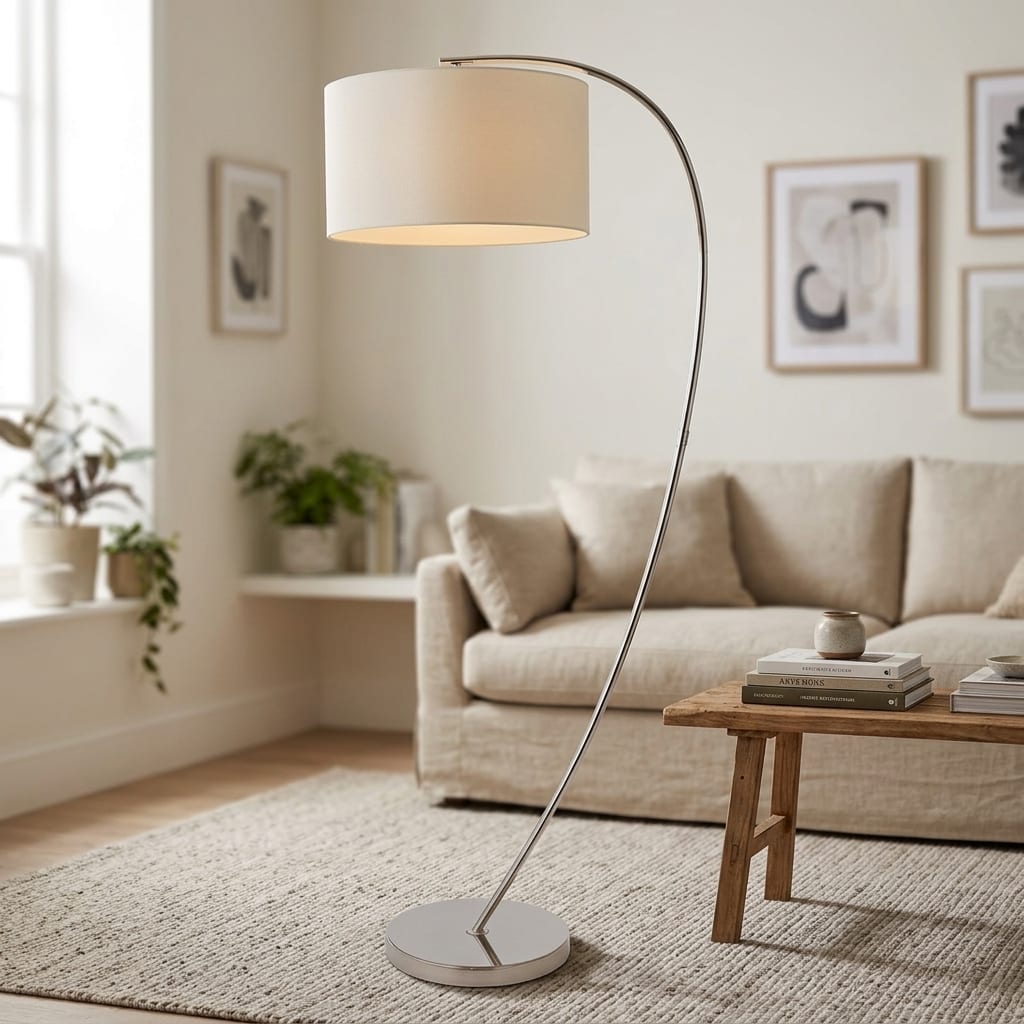 White Josephine Floor Lamp