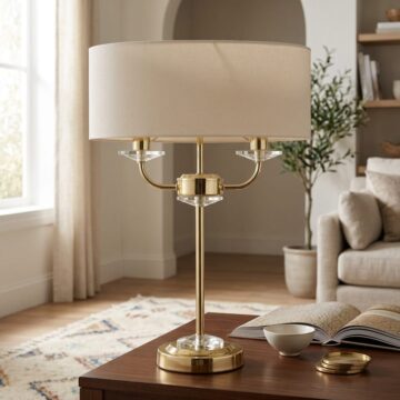 Nixon Table Lamp | Brass