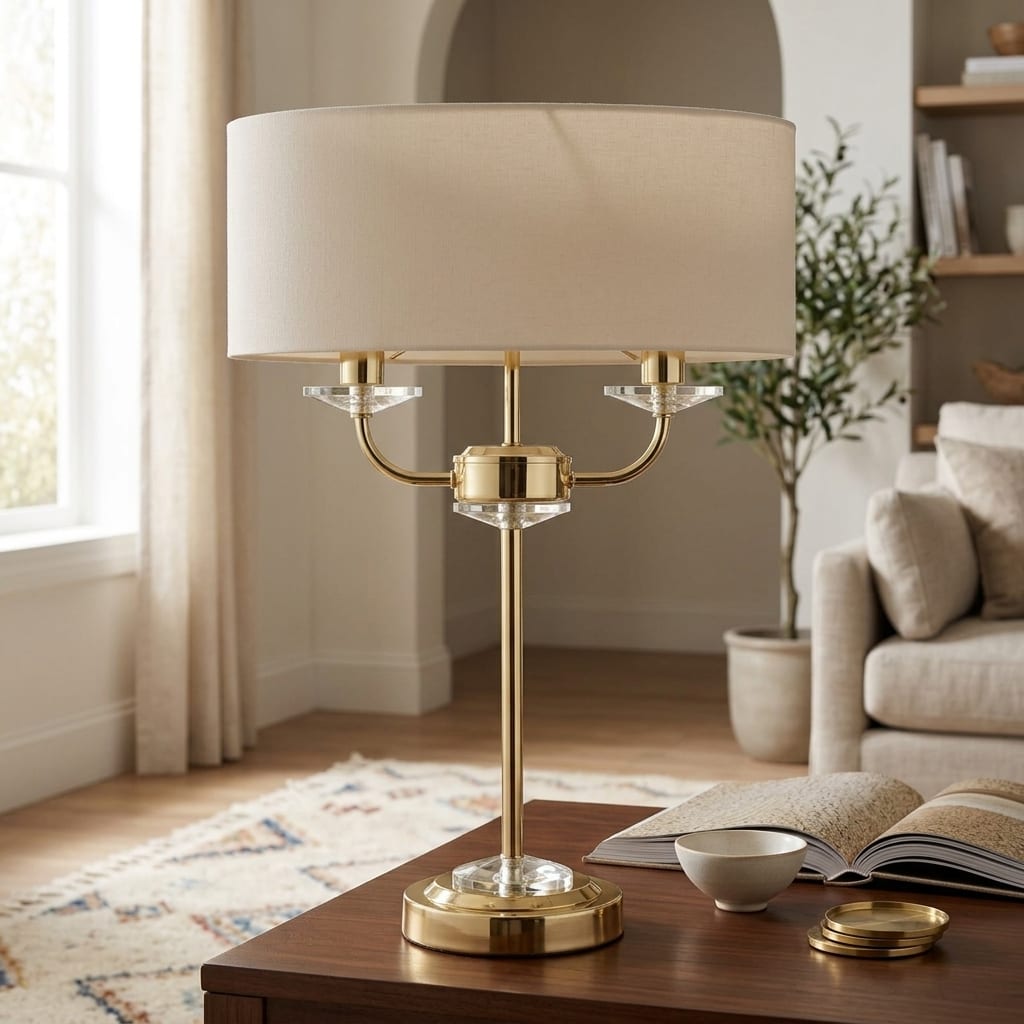 Nixon Table Lamp | Brass