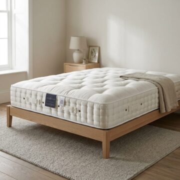 White Fenton & Farleigh 6ft Super King Size Mattress Natural Supreme 4500